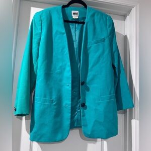 Vintage Leslie Fay Women’s Missy Sportswear Jacket / Blazer  in Teal